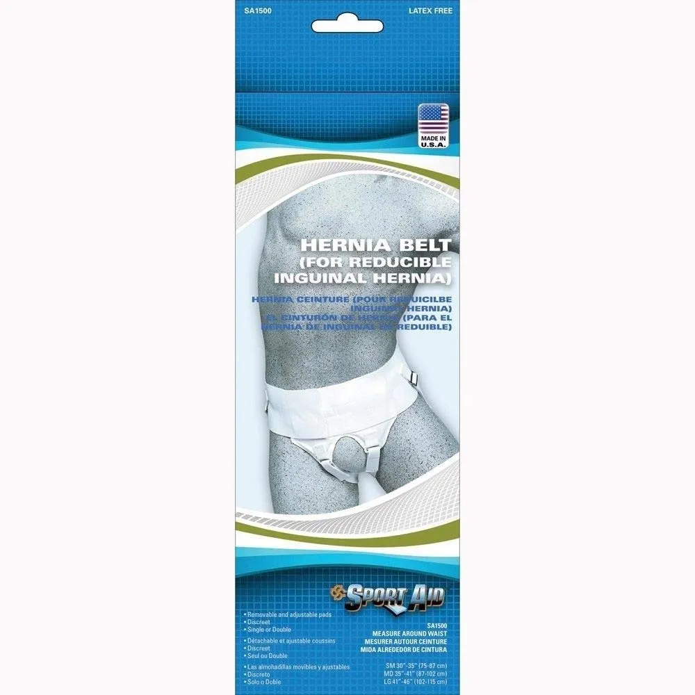 Sport-Aid Hernia Belt Small, SA1500 WHI SM - Sold by: Pack of ONE