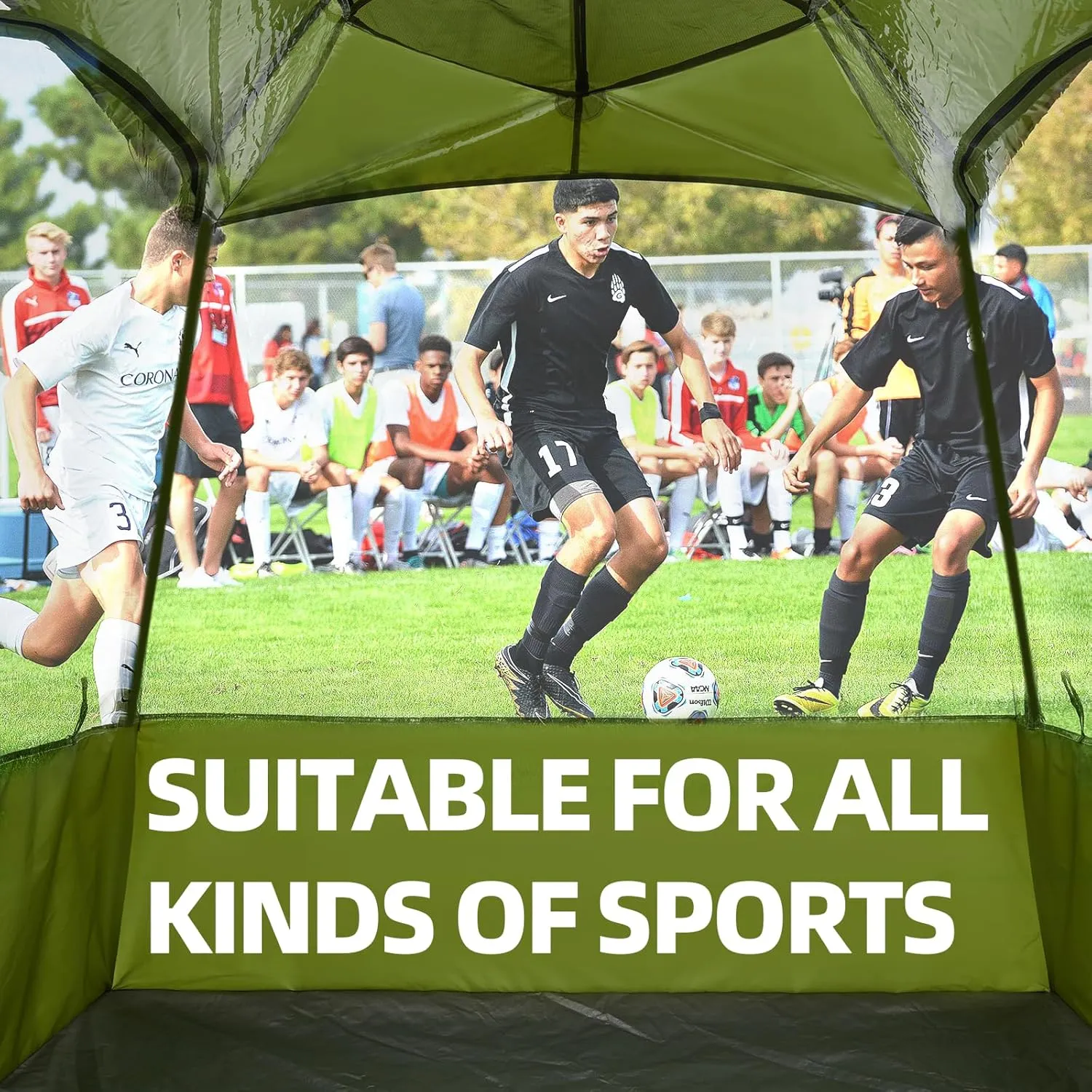 Sports Tent 2/3/4 Person, Instant Weather Proof Bubble Tent with Carry Bag, 540° Clear View Portable & Foldable Pop Up Tents Shelter for Watching Sports Events, Camping, Fishing