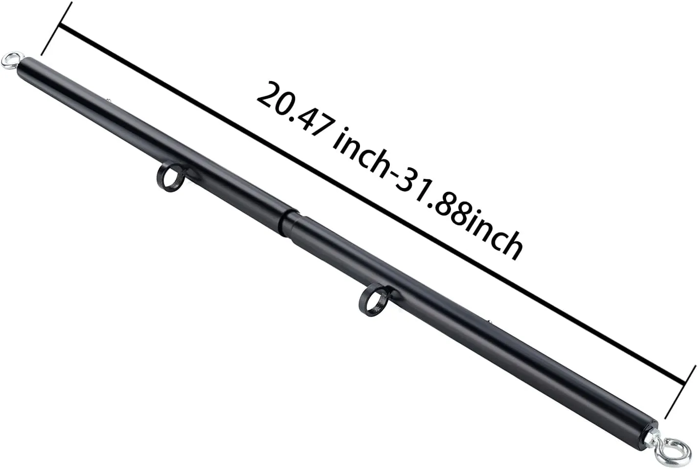 Spreader Bar Heavy Duty Stainless Steel Expandable Bar Home Gym with 4pcs Furry Crocodile Red Adjustable Strap,Sports Aid Training Pilates Aid Kit,Indoor Yoga Set