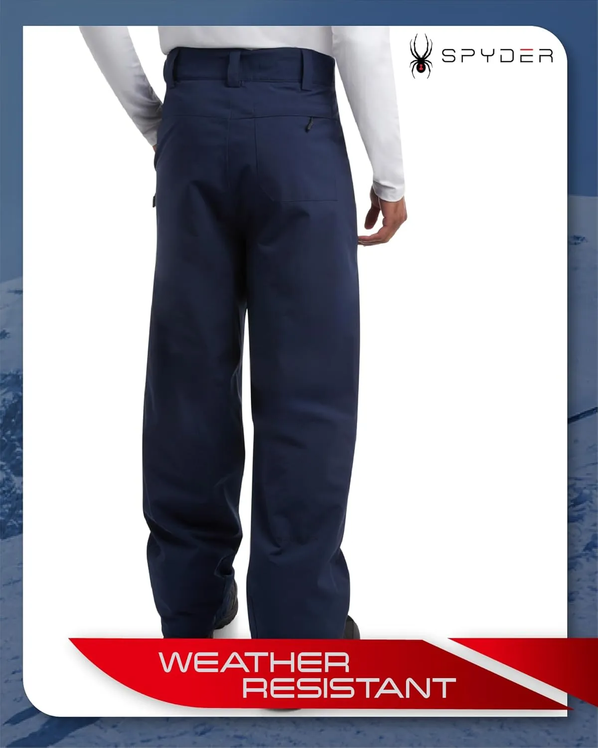 Spyder Men's Snow Pants - High-Performance Comfort Stretch Insulated Ski Pants - Cozy Winter Pants for Men (S-XXL)