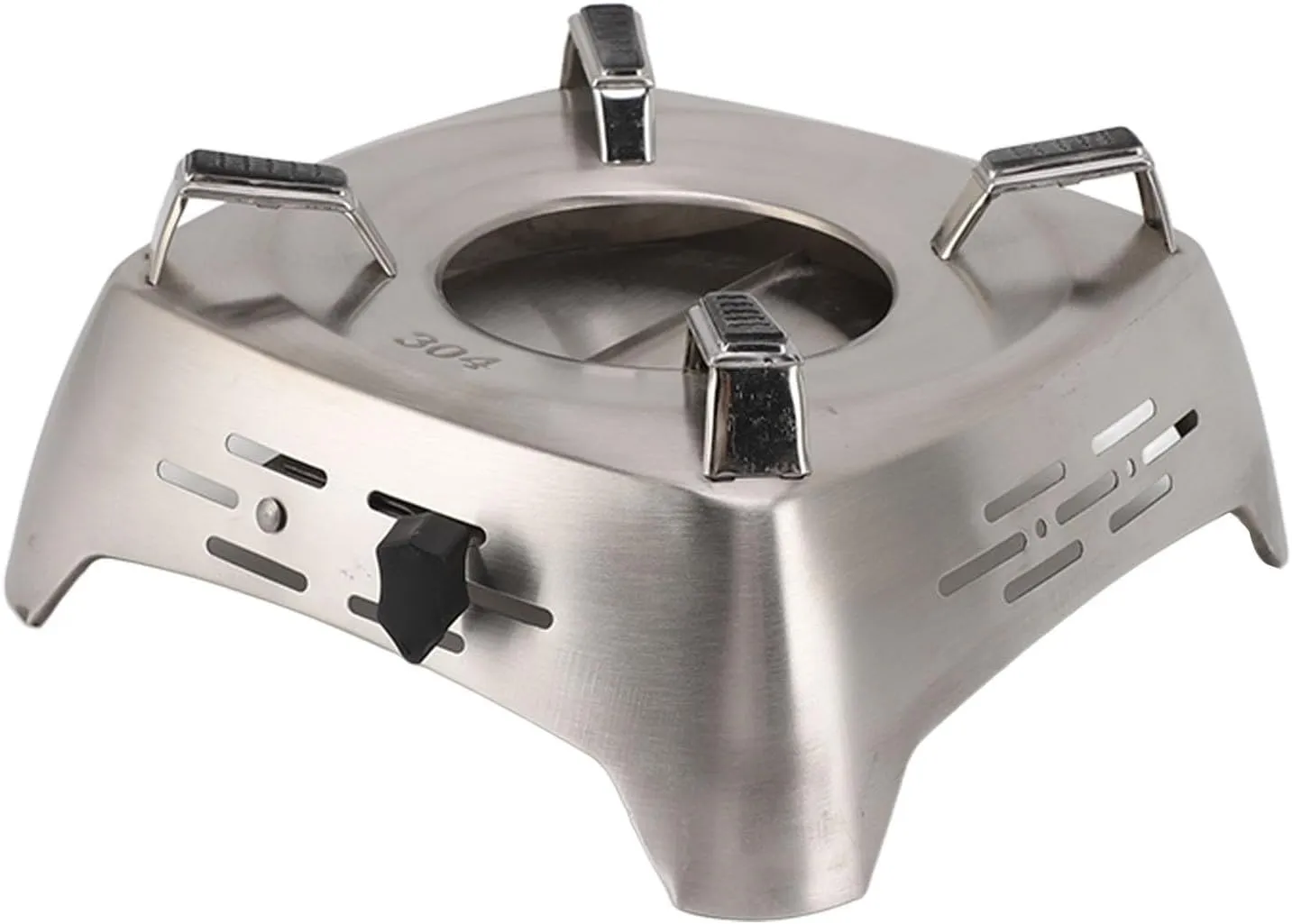 Stainless Steel Alcohol Stove, Portable Alcohol Burner Sliding Adjustment Switch Backpacking Stove for Home Outdoor Hiking(Only Include Stove)