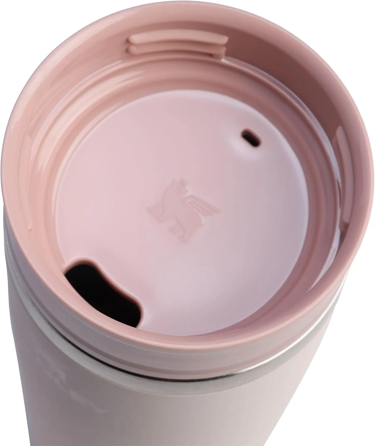 STANLEY Cafe To Go Travel Mug 20 oz | Leakproof Two-Part Drink Through Lid | Tumbler Cup for Coffee, Tea and Drinks | Insulated Stainless Steel Coffee Mug | BPA-Free | Rose Quartz