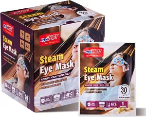 Steam Eye Mask 20 Pack – Warm Compress Eye Cover for Relief for Dry Eyes, Disposable, Sleeping Eye Heater, Spa, Relaxation, Made in Korea-TSA Compliant