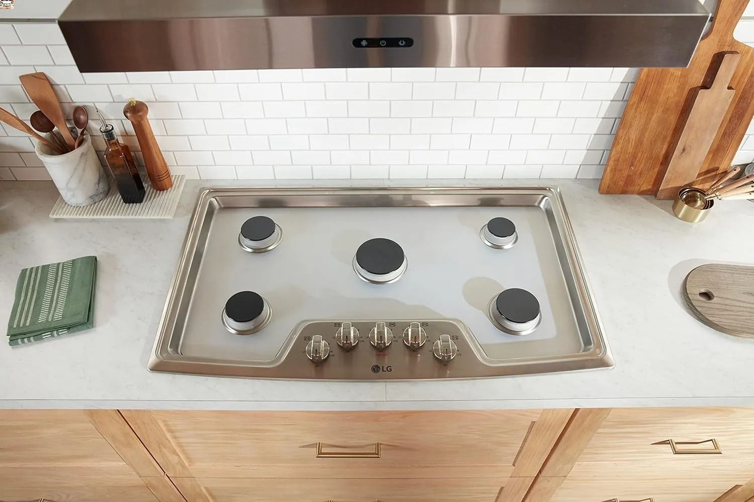 StoveGuard Model# CG365TS, USA-Made, Custom Designed & Precision Cut Stove Cover for Gas Stove Top, Lite Wolf Gas Range Stove Top Protector