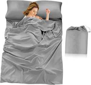 SUPVOX Hotel Sleep Sack Breathable Travel Bedding Set Compact Backpacking Sleeping Bag for Adults Camping Hiking