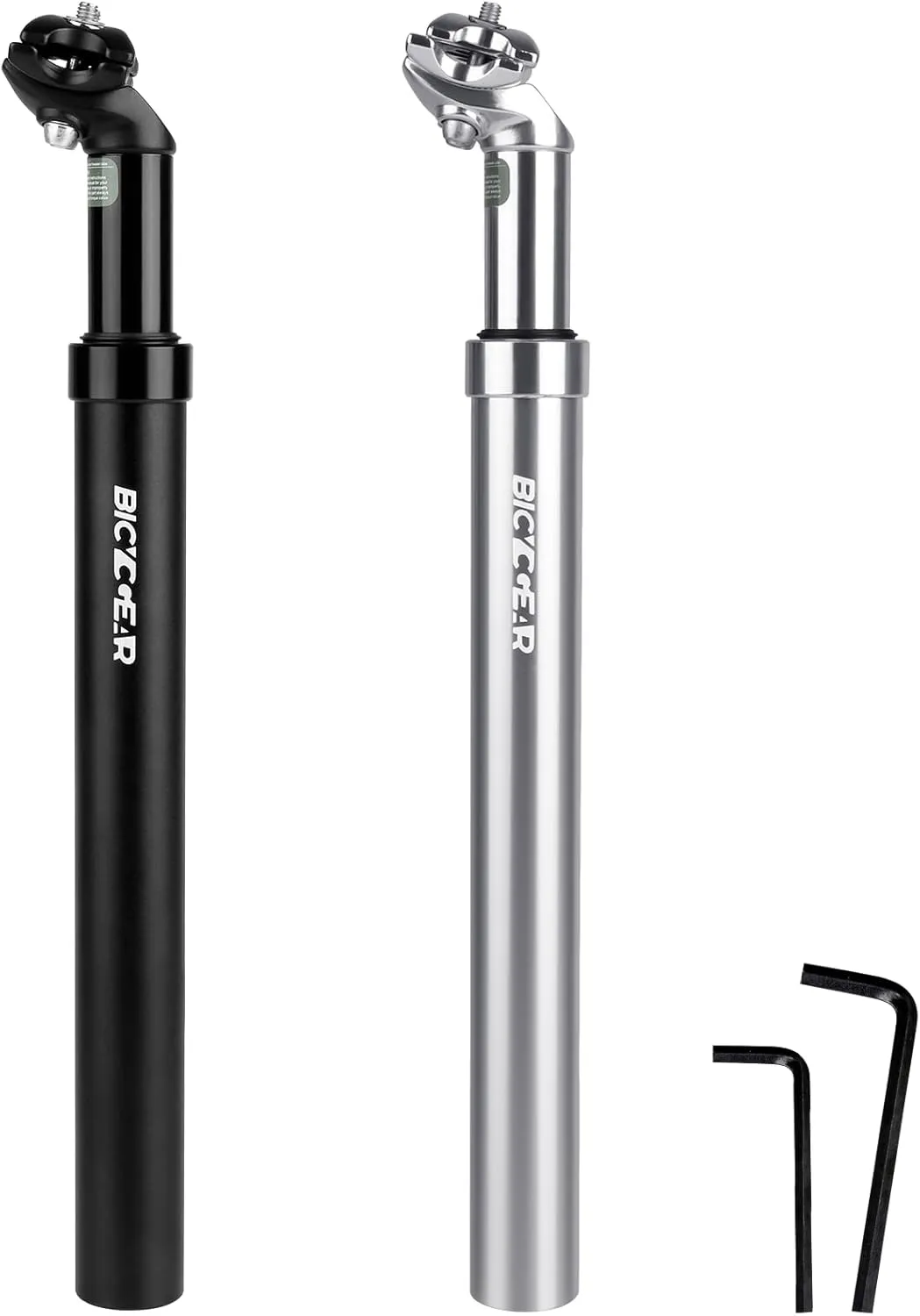 Suspension Seatpost 27.2 30.4 30.9 31.6 Bike Seat Posts with Suspension 40mm Travel Bicycle Seat Shock Absorber Aluminum Tube for E Bike MTB BMX Road City Bike Replacement Component Parts