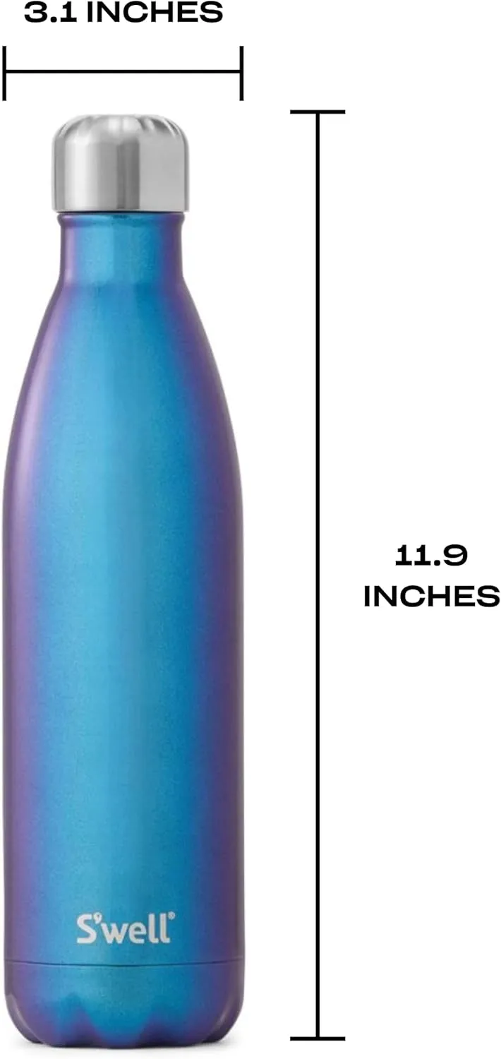 S'well Stainless Steel Water Bottle, 25oz, Neptune, Triple Layered Vacuum Insulated Containers Keeps Drinks Cold for 48 Hours and Hot for 24, BPA Free, Perfect for On the Go