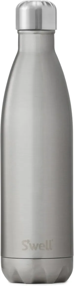 S'well Stainless Steel Water Bottle, 25oz, Silver Lining, Triple Layered Vacuum Insulated Containers Keeps Drinks Cold for 48 Hours and Hot for 24, BPA Free, Perfect for On the Go