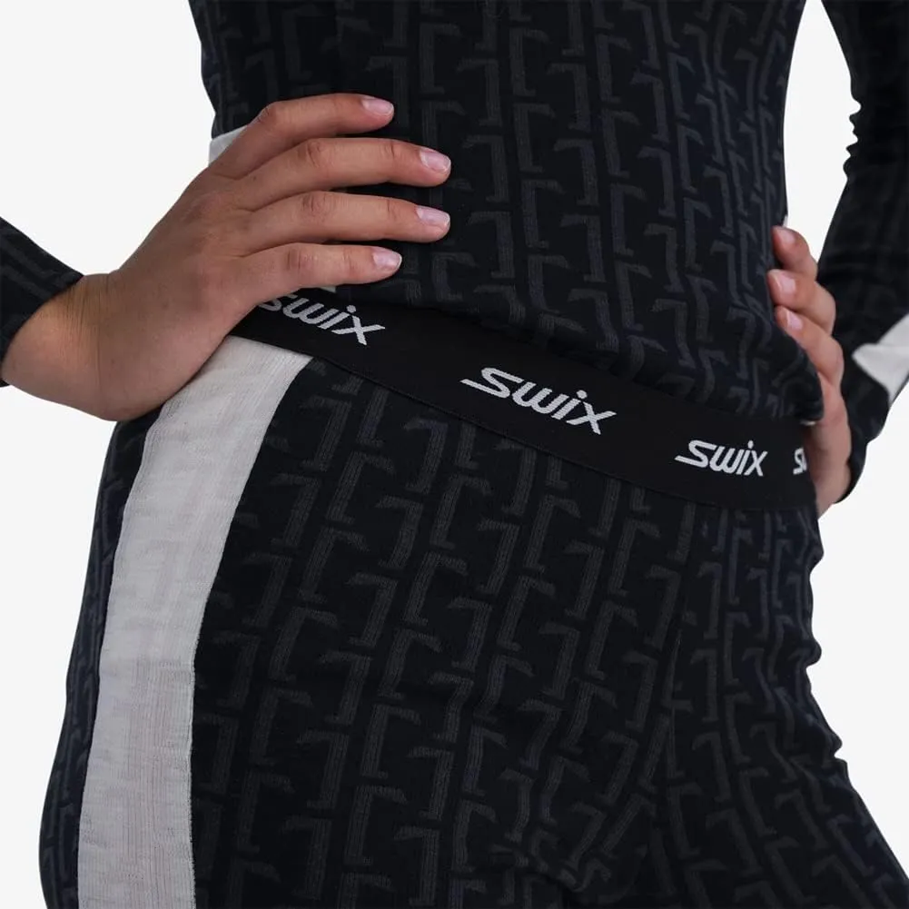 Swix Women's Winter Sports Cross Country Skiing Training Tight Fit Triac Race X Body W Thermal Baselayer Pants