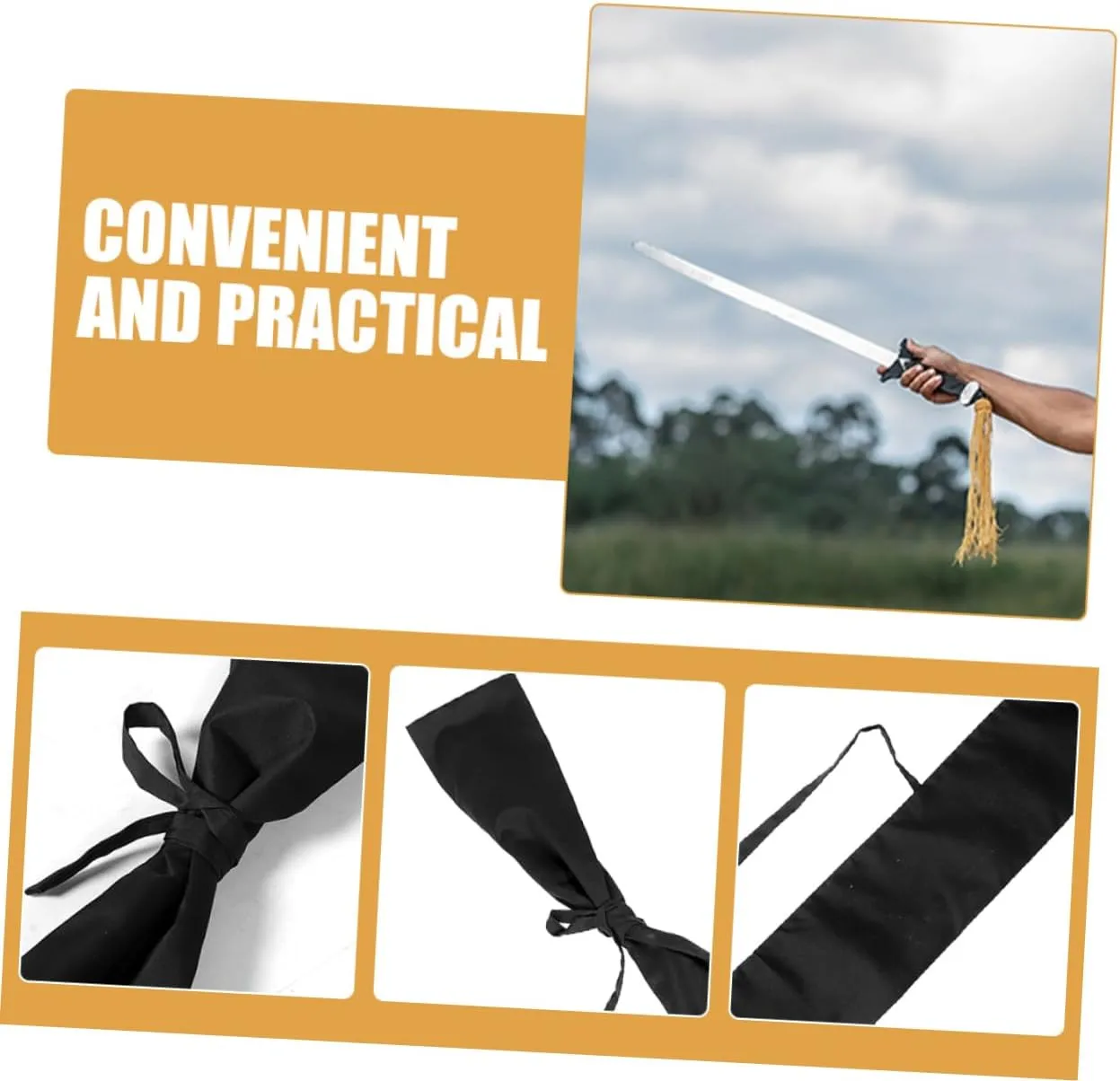 Sword Storage Bag Outdoor Sword Pouch for Cosplay Performances and Transport Design