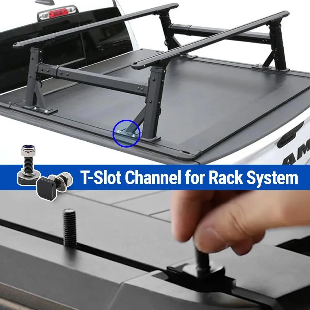Syneticusa ER Power Retract Hard Tonneau Cover Fits 2022-2025 Tundra 5'6" (66.7”) Truck Bed Retractable Waterproof T-Slot Rails