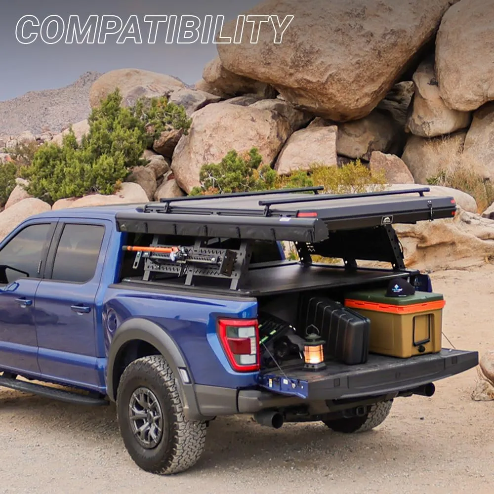 Syneticusa ER Power Retract Hard Tonneau Cover Fits 2022-2025 Tundra 5'6" (66.7”) Truck Bed Retractable Waterproof T-Slot Rails
