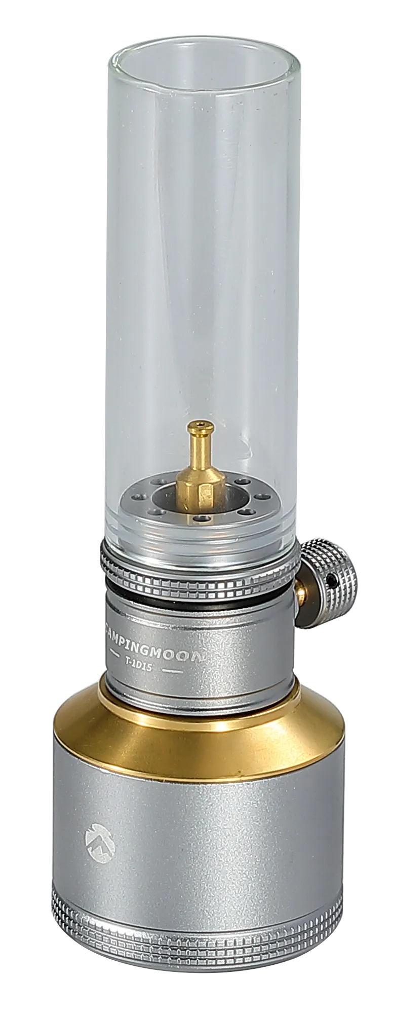 T-1D15 Camping Gas Lantern, Wooden Case Gas Candle with Empty Tank