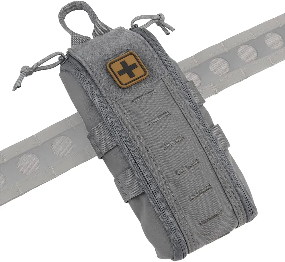 Tactical Medical First Aid Kit Military MOLLE Bag Waist Belt Pouch Quick Response Hunting Vest Bag First Aid Pack B