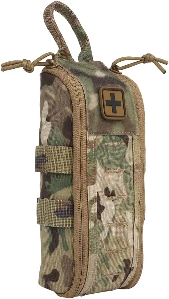 Tactical Medical First Aid Kit Military MOLLE Bag Waist Belt Pouch Quick Response Hunting Vest Bag First Aid Pack B