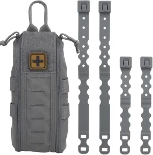 Tactical Medical First Aid Kit Military MOLLE Bag Waist Belt Pouch Quick Response Hunting Vest Bag First Aid Pack B