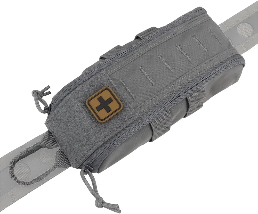 Tactical Medical First Aid Kit Military MOLLE Bag Waist Belt Pouch Quick Response Hunting Vest Bag First Aid Pack B
