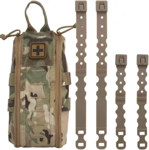 Tactical Medical First Aid Kit Military MOLLE Bag Waist Belt Pouch Quick Response Hunting Vest Bag First Aid Pack B
