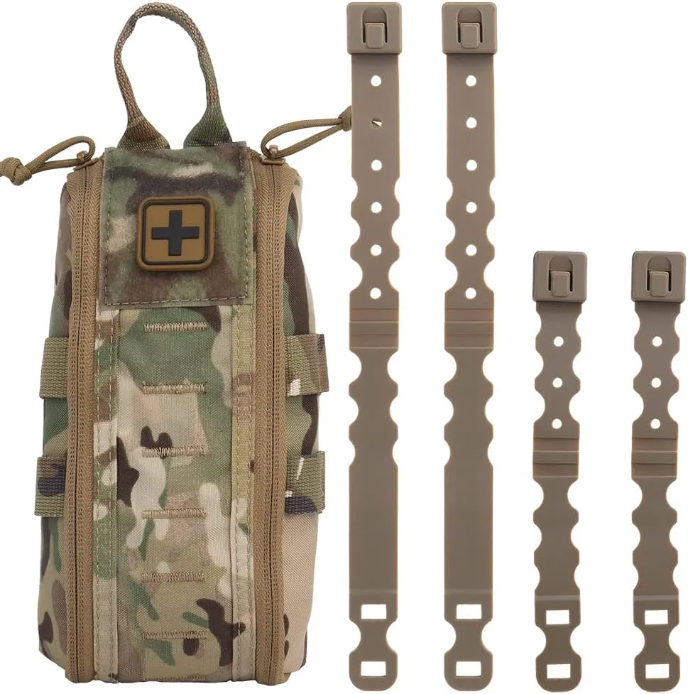 Tactical Medical First Aid Kit Military MOLLE Bag Waist Belt Pouch Quick Response Hunting Vest Bag First Aid Pack B