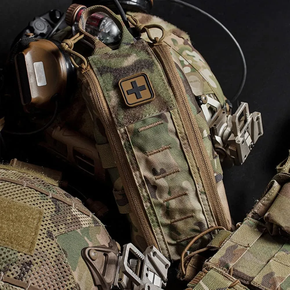 Tactical Medical First Aid Kit Military MOLLE Bag Waist Belt Pouch Quick Response Hunting Vest Bag First Aid Pack B