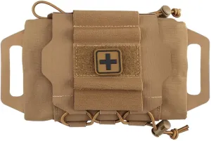 Tactical Medical Molle First Aid Pouch Two Piece System Micro Med kit Emergency Hunting Bag(Medium Size)