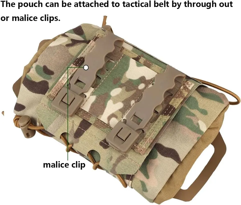 Tactical Medical Molle First Aid Pouch Two Piece System Micro Med kit Emergency Hunting Bag(Medium Size)
