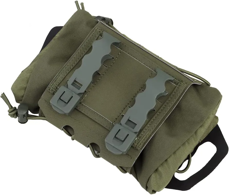 Tactical Medical Molle First Aid Pouch Two Piece System Micro Med kit Emergency Hunting Bag(Medium Size)