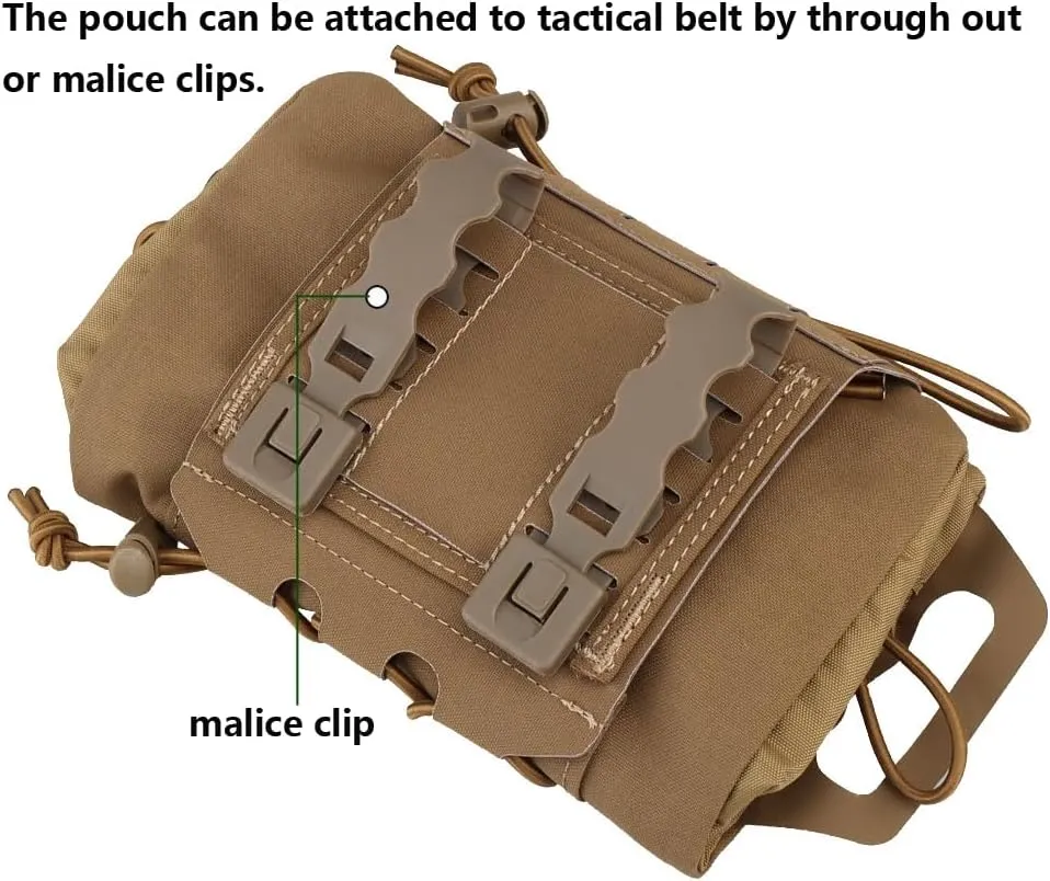 Tactical Medical Molle First Aid Pouch Two Piece System Micro Med kit Emergency Hunting Bag(Medium Size)