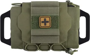 Tactical Medical Molle First Aid Pouch Two Piece System Micro Med kit Emergency Hunting Bag(Medium Size)