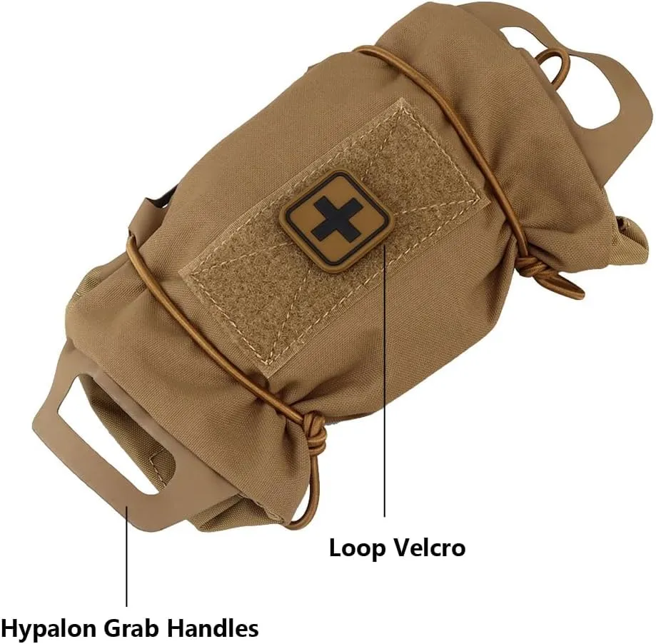 Tactical Medical Molle First Aid Pouch Two Piece System Micro Med kit Emergency Hunting Bag(Medium Size)