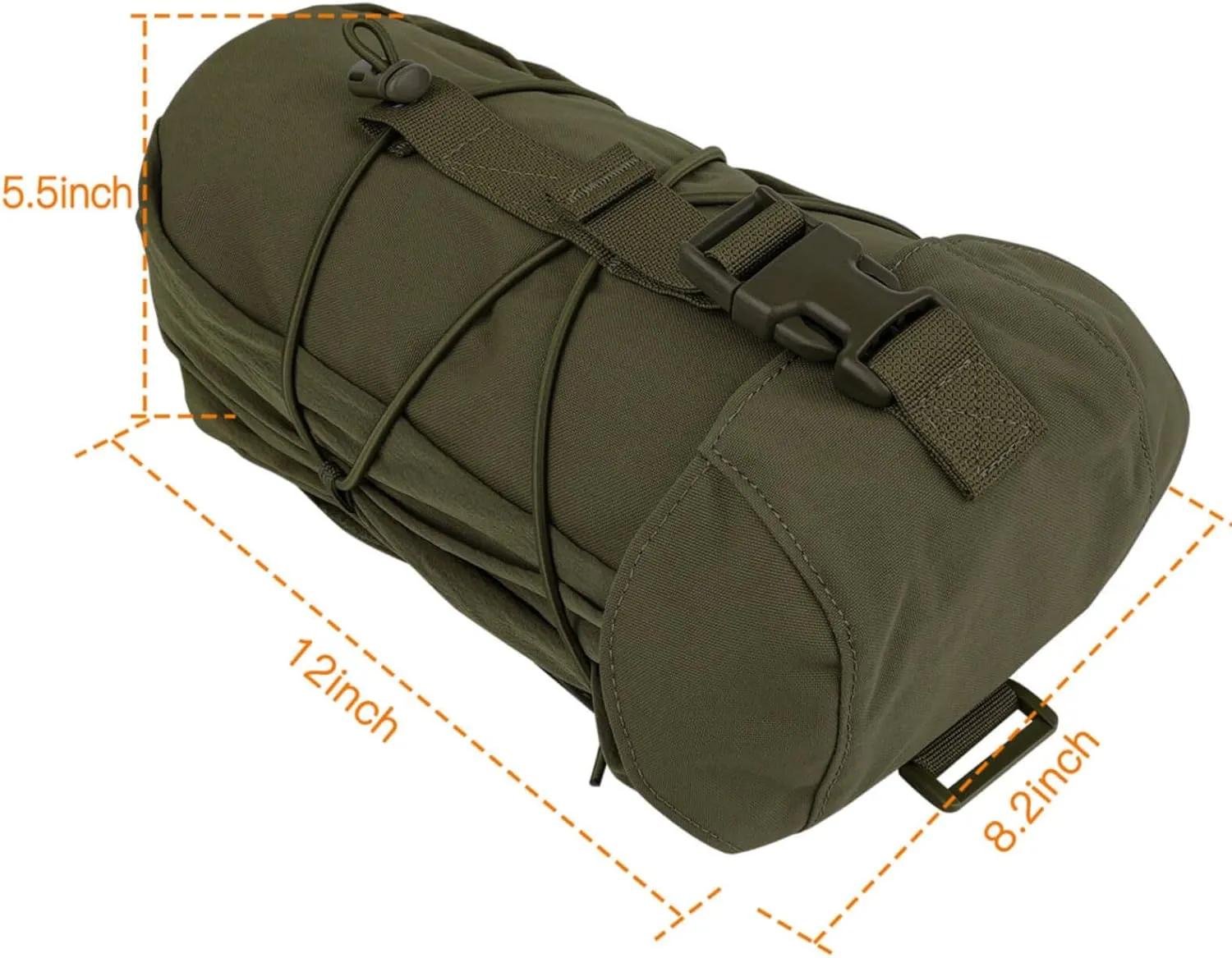 Tactical Pouch Molle EDC Utility Drawstring Magazine Dump Pouch Pouches Universal Bag Compatible with Molle and Belt