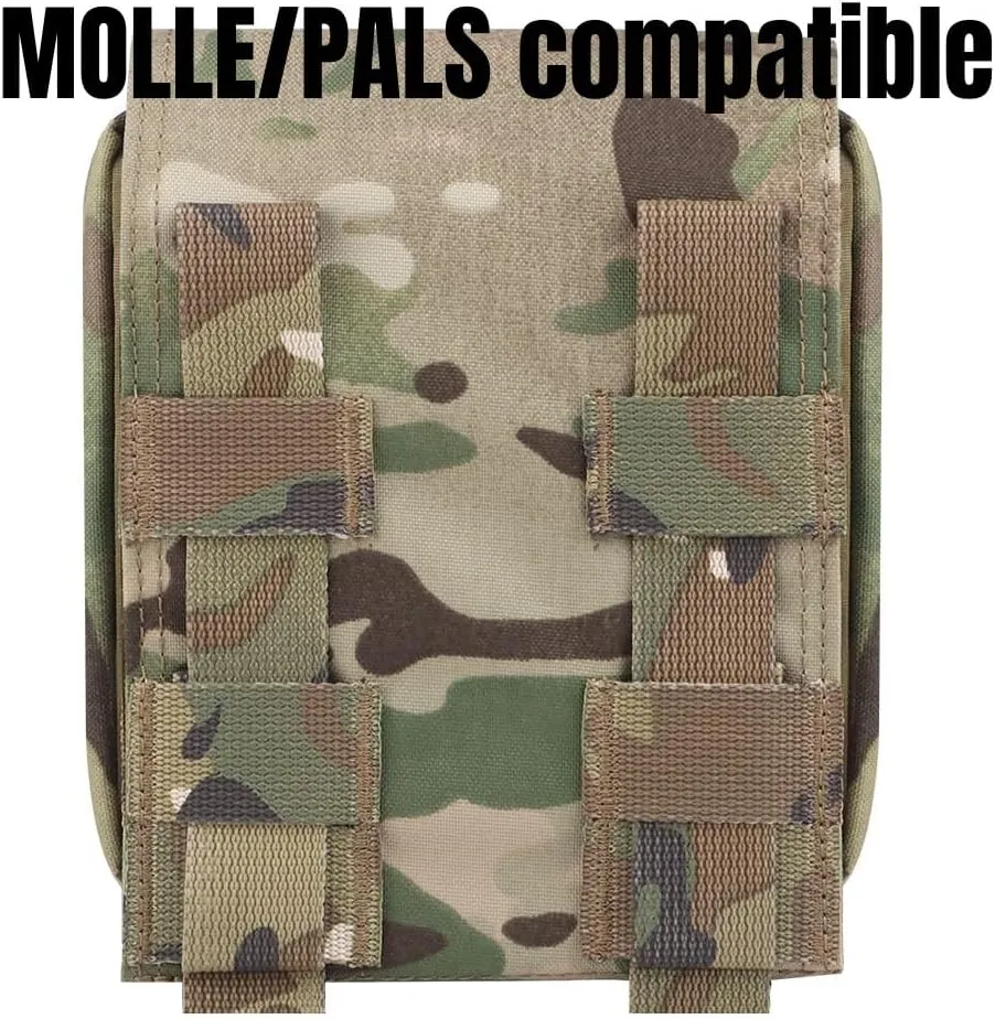 Tactical Pouch Quick Deployment Medical First Aid Pouch Rip-Away Panel Survival Safety Outdoor Sport Hiking Hunting Bag