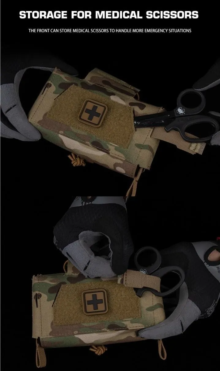 Tactical Pouch V3 Quick Release MOLLE Combat Belt Hunting Vest Plate Medical First Aid Kit Bag
