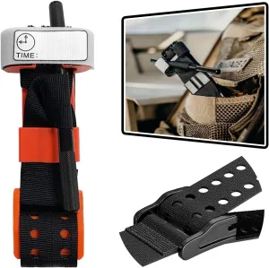 Tactical Tourniquet 2025 Gen 5 Metal Lock and Ventilation Holes Compression Band for Bleeding Rapid Control Essential First Aid