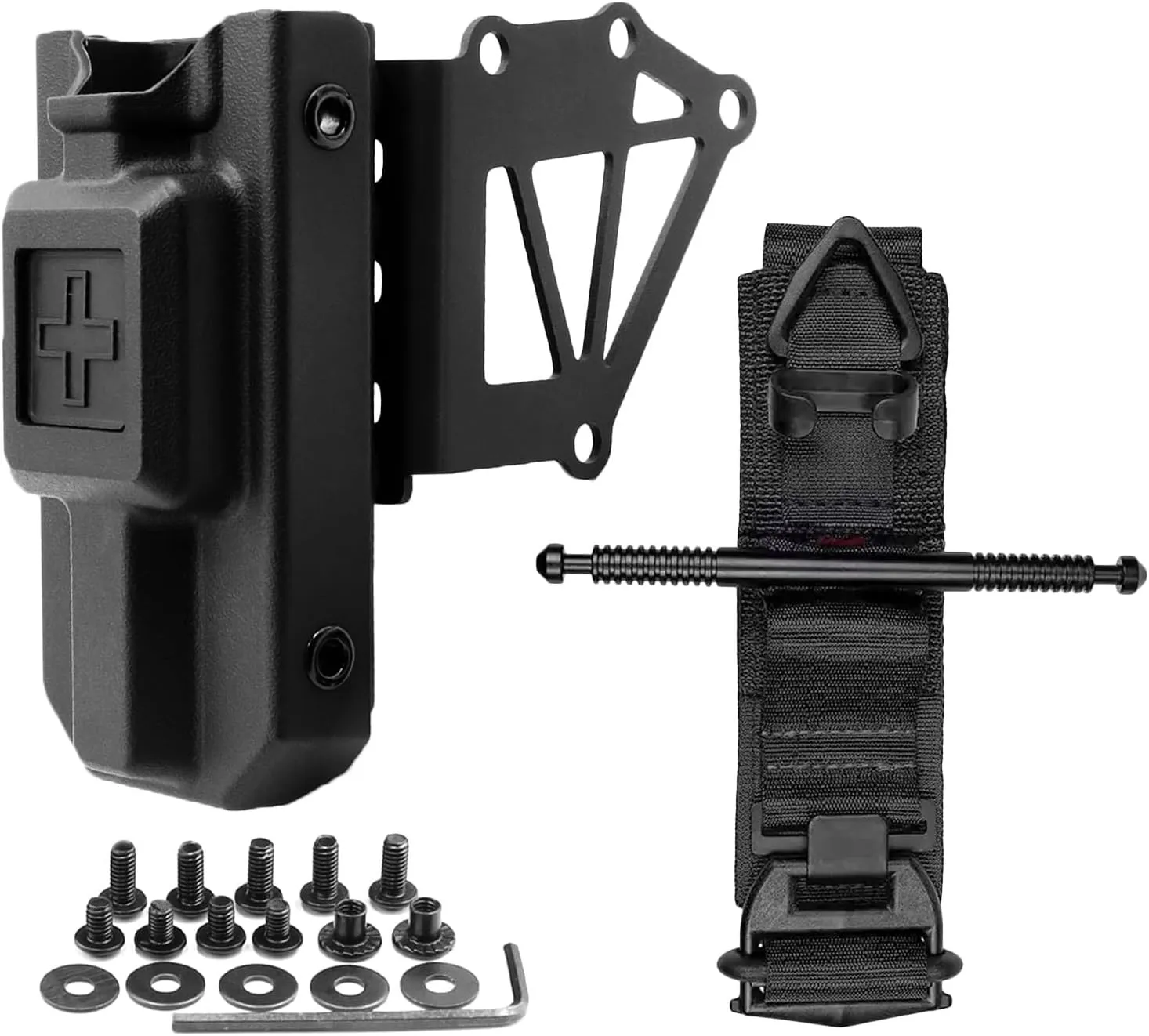 Tactical Tourniquet Gen 4 with MOLLE Tourniquet Holder for Holster Metal Lock Compression Band for Bleeding Control Essential First Aid