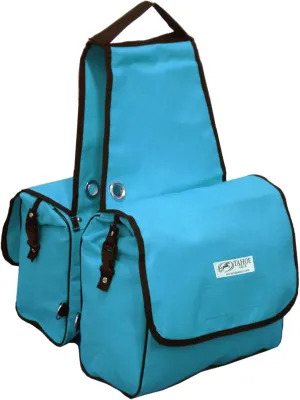 Tahoe Padded Triple Layer 1200d Nylon Saddle Bags for trail riding 1 Year Warranty with 2 Pockets for Water Bottles.