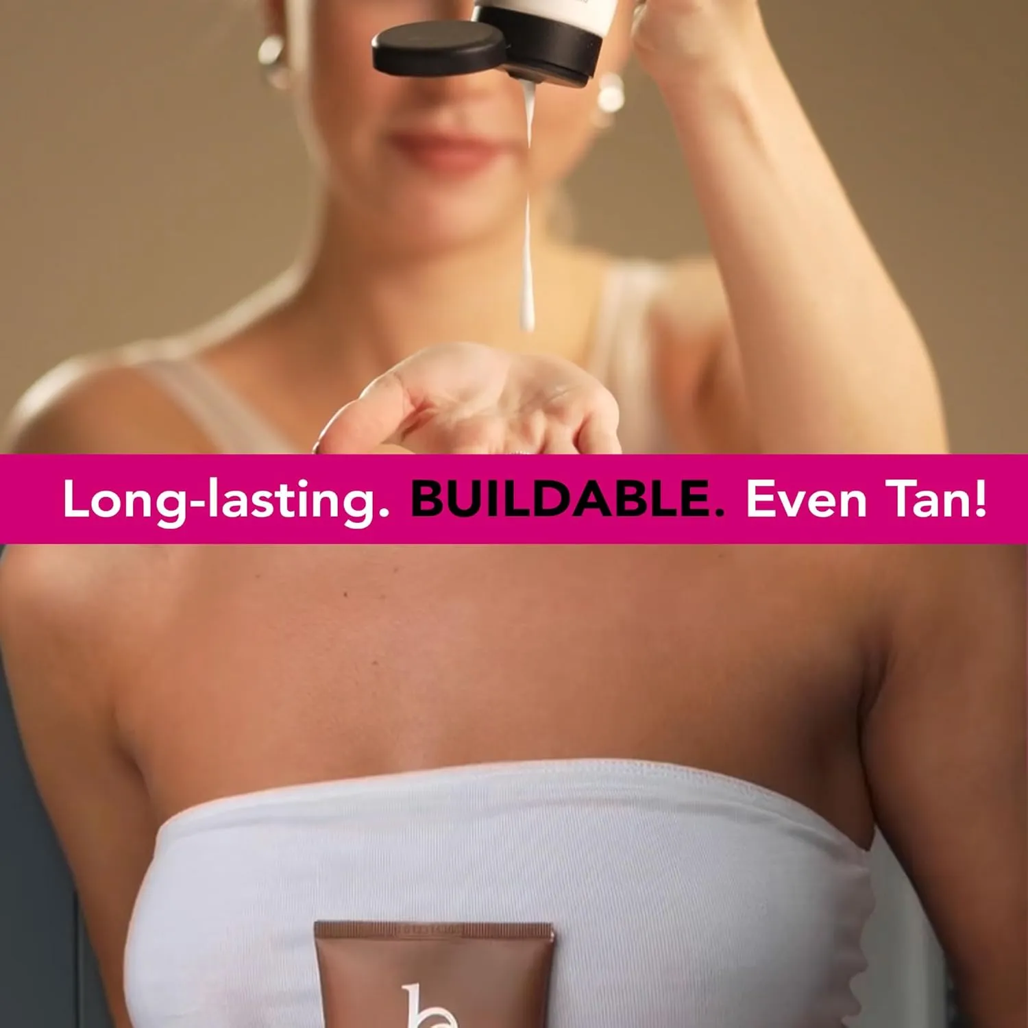 Tanning Lotion Self Tanner - USA Made with Natural & Organic Ingredients, Travel Size Self Tan Lotion, Non Toxic Gradual Tanning Moisturizer, Sunless Tanner for Fake Tan for Women & Men