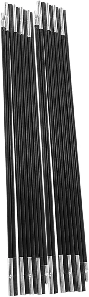 Tarp Poles , 192 . 9in Tent Pole Telescopic adjust tarp Poles for Camping Canopy Awning Shelter Backpacking Hiking , 2 Sets 9 Sections Tent Pole