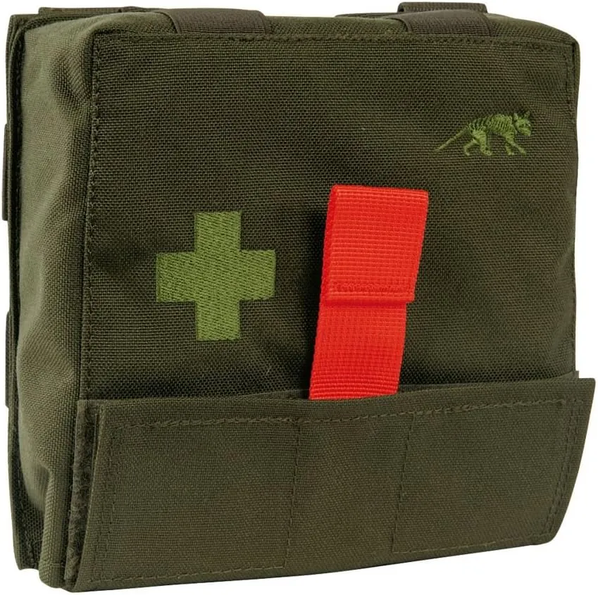Tasmanian Tiger IFAK Pouch S First Aid Kit - Quick-Access Molle System with Removable Panel with Loops for Individual Loading, Olive - OS