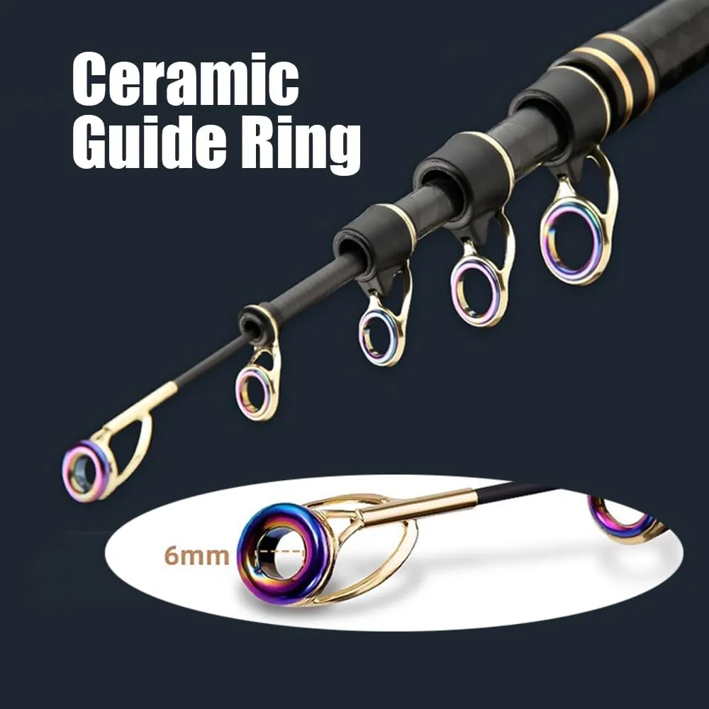 Telescopic Fishing Rod Carbon Fiber Travel Surf Fishing Rod Spinning Power Throwing Surfcasting Baitcasting Rod