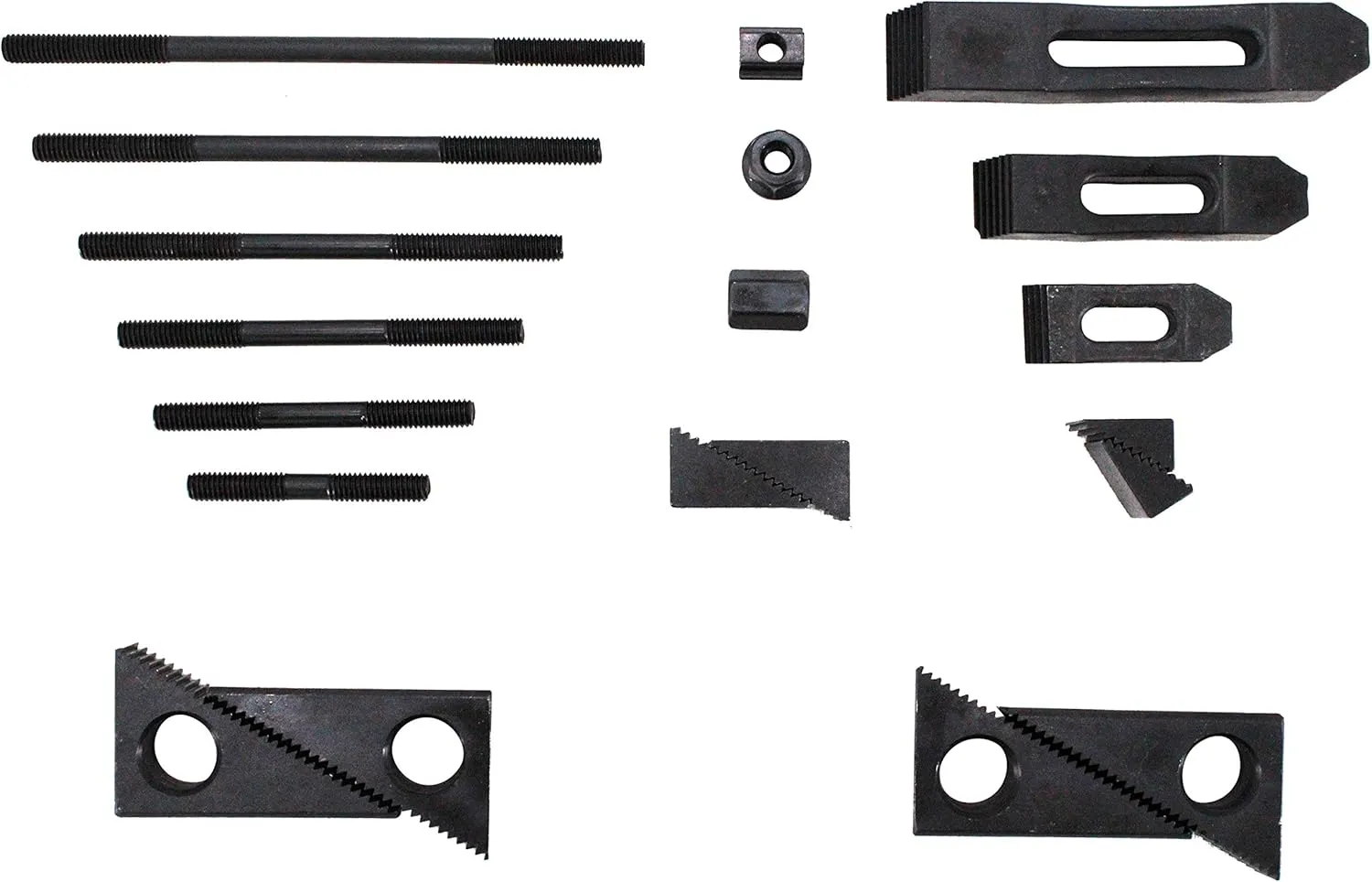 TEXALAN(R) Hold Down Clamp Clamping Set Kit for Bridgeport Mill (9/16" Slot 1/2" Stud)