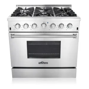 Thor HRG3618U 36″ PRO-STYLE 6 STAINLESS STEEL BURNER GAS RANGE