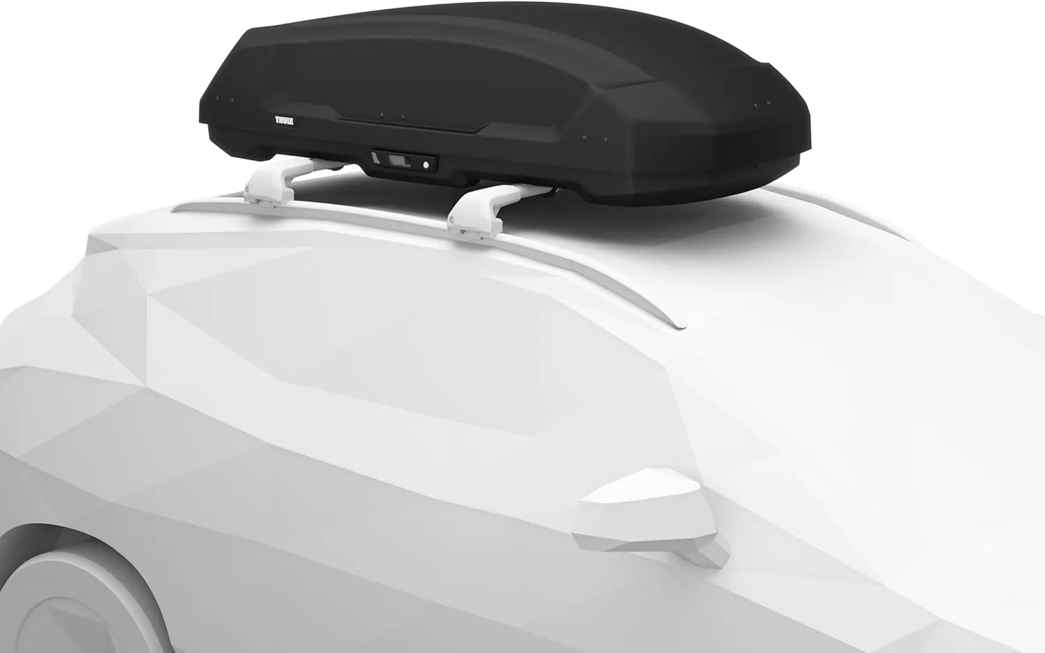 Thule Force 3 - Size M - 14 cu ft - Aerodynamic roof Mounted Box - Dual-Sided Opening with Locks - Tool-Free Install - Weatherproof Design - for SUVs, Trucks, Cars, EVs and More