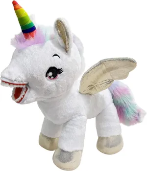 Tooth Fairy Dental Plush Doll, YOUYA DENTAL Oral Health Presentation Puppet Unicorn Dental Educational Plush Small Size Doll with Teeth for Kids Chidren Boys Girls- White