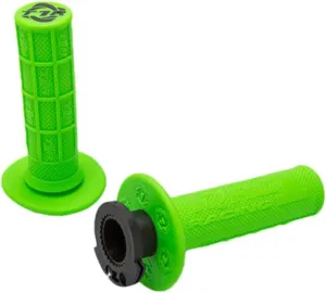 TORC1 Racing Defy Lock On MX Grips Green For KAWASAKI KX450F 2006-2018