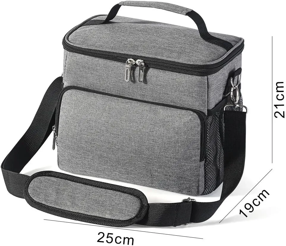 Tote Lunch Bag Portable Lunch Bag Multifunctional Tote Lunch Bag Lunch Bag Easy to Clean Suitable for Work Student Outdoor and So On(Blue)