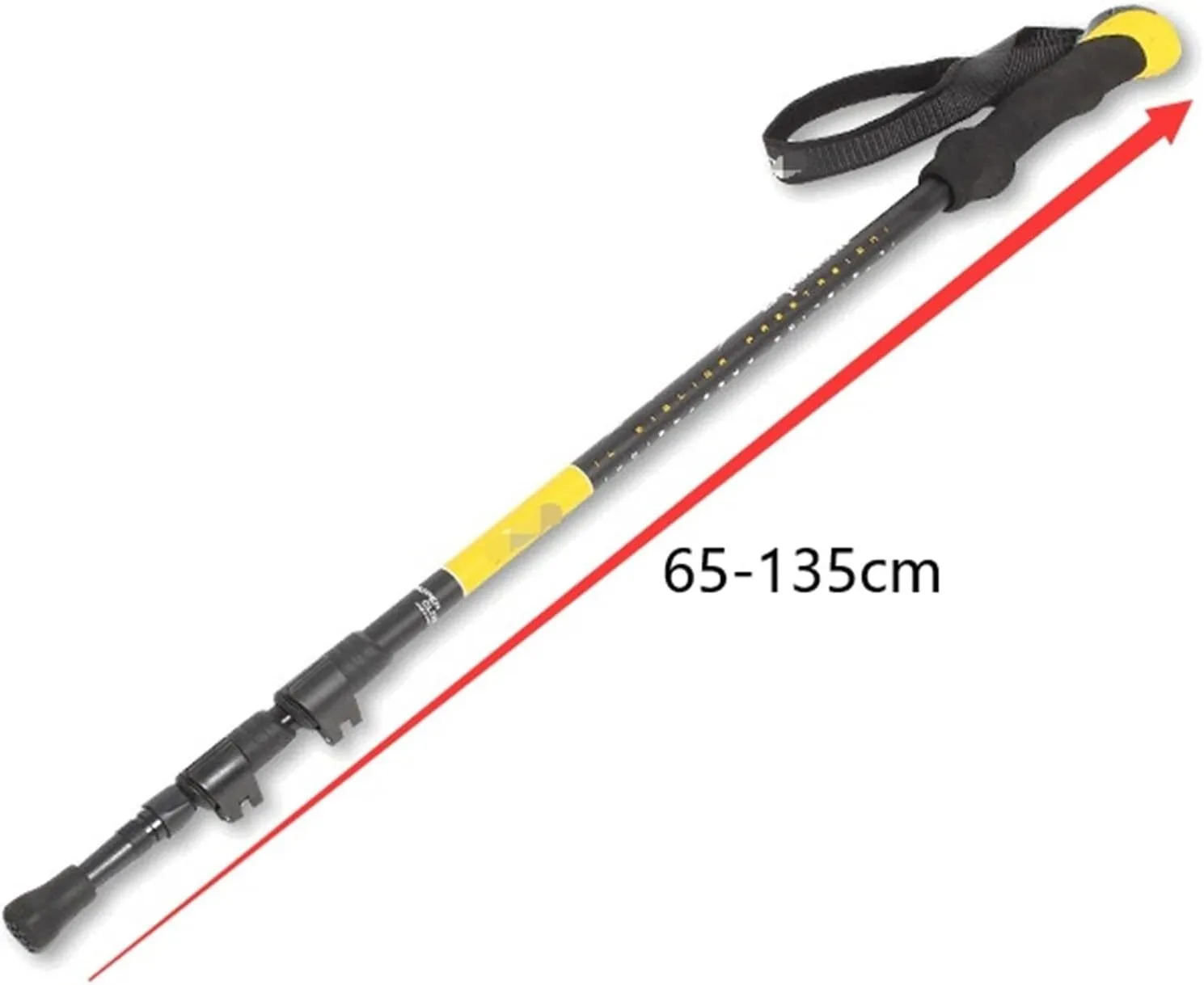 Travel Trekking Pole Trekking Pole Telescopic Walking Stick with Ergonomic Handle Portable Hiking Pole for Outdoor Outdoor Activities(Blue)