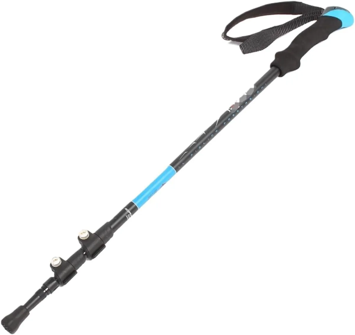 Travel Trekking Pole Trekking Pole Telescopic Walking Stick with Ergonomic Handle Portable Hiking Pole for Outdoor Outdoor Activities(Blue)