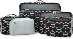 Traveler's Choice Cloverland Packing Cubes 5 Piece Set, Kaleidoscope, One Size