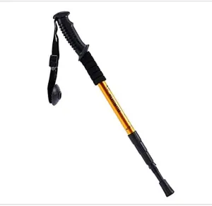 Trekking Poles Outdoor Aluminum Trekking Poles Walking Crutches Climbing Poles Telescopic Climbing Pole Foldable Portable Shrinking Four Straight Handles